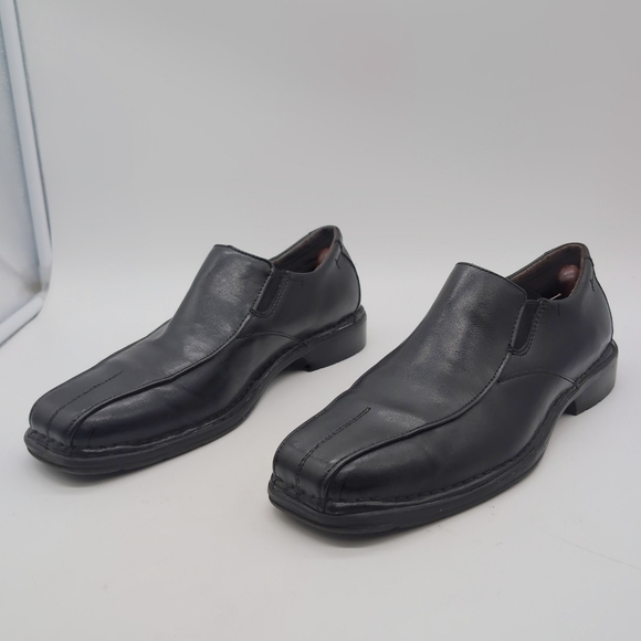 Nunn Bush Other - Nunn Bush Sean Toe Sz 9.5 Men's Black Leather Slip-On Shoes
